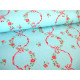 Stoff Rosenranken Baumwolle Blumen Röschen FreeSpirit Patchworkstoff