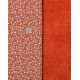 Patchwork Stoffpaket Baumwolle Blumen Rosen Blätter Tilda orange Herbst rost 75006