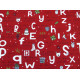 Weihnachtsstoff Patchwork Baumwolle Buchstaben Wörter Stoff On Dasher