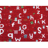 Weihnachtsstoff Patchwork Baumwolle Buchstaben Wörter Stoff On Dasher