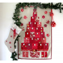 Adventskalender rot natur