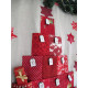 Adventskalender groß nachhaltig Weihnachten Baumwolle Leinen Tannenbaum rot natur
