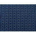 Baumwollstoff dunkelblau Kreise