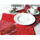 Tischset Platzdeckchen Deko rot Stern Weihnachten