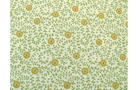 Tilda Stoffe Blümchen grün Baumwolle Blumen Patchworkstoff