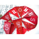 Weihnachtsgirlande Wimpelkette rot