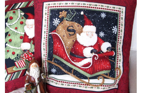 Kissenbezug Weihnachten Nikolaus Weihnachtsmann Baumwolle