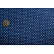 Stoff Punkte blau