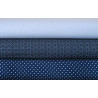 Stoffpaket Pünktchenstoffe Sternchen Baumwolle Stoffe blau