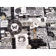Patchworkstoff Baumwolle Stoff Sable Swan Junk Journal
