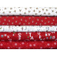 Stoffpaket Weihnachtsstoffe Rentier Baumwolle Stoff Sterne 75079