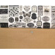 Stoffpaket Baumwolle Junk Journal Label Blumen Schmetterlinge 75016