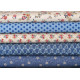 Tilda Stoffpaket Blumen Punkte Baumwolle Stoffe 75013