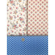 Tilda Stoffpaket Blumen Punkte Baumwolle Stoffe 75013
