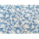 Baumwollstoff Rosenstoff Blumen Stoff Baumwolle blau weiß