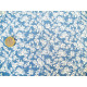 Baumwollstoff Rosenstoff Blumen Stoff Baumwolle blau weiß