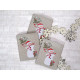 Label acufactum Schneemann Aufnäher Etikett Patches