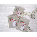 Label acufactum Schneemann