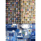 Patchwork Stoffpaket Baumwolle Stoffe Junk Journal Knöpfe Label 75058