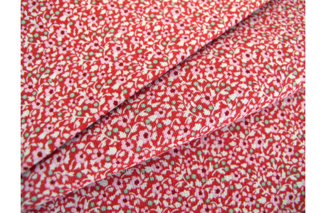 Fat Quarter Tilda Stoff Baumwolle Stoff Blumen Blümchen rot
