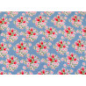 Fat Quarter Tilda Stoff Baumwolle Blumen blau rot
