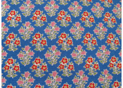 Fat Quarter Tilda Stoff Blumen blau Baumwolle Blümchen