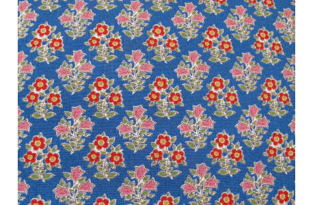 Fat Quarter Tilda Stoff Blumen blau Baumwolle Blümchen