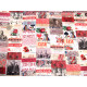 Patchworkstoff Tim Holtz Vintage Baumwolle Junk Journal Blumen Fotos Tickets Schrift Text