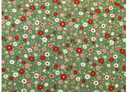 Fat Quarter Tilda Stoff Blümchen Baumwolle Blumen grün