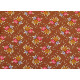 Fat Quarter Tilda Stoff Blumen Baumwolle Blümchen braun