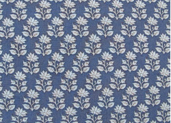 Fat Quarter Tilda Stoff Blumen blau Baumwolle 