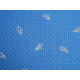 Fat Quarter blau Eichenblatt Baumwolle Stoff Blumen Punkte Pünktchen