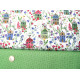 Stoffpaket Baumwolle Häuser acufactum Blumen Vögel Kinderstoffe 72050