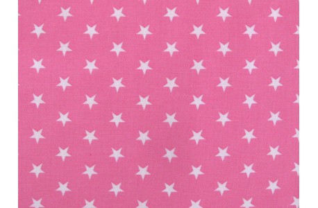 Stoff Sterne pink