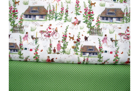 Stoffpaket Daniela Drescher Kinderstoff acufactum Blumenstoff 72010