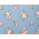 Tilda Stoff Rosen blau Patchworkstoff