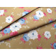 Tilda Stoffe Rosen Blumen Baumwolle Patchwork Quilten Sunday Brunch blau ocker