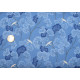 Westfalenstoff Osaka japanisch hellblau Baumwolle Vogel Baum Blumen 