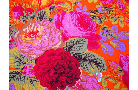 Patchworkstoff Kaffe Fassett Rosen Blumen Gradi Flora Baumwolle Stoff