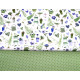 Stoffpaket Baumwolle Frühling Ostern Garten Stoffe Punkte acufactumblau grün 72048