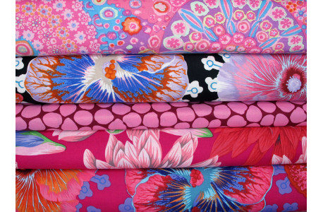 Kaffe Fassett Stoffpaket Blumen Baumwolle Stoff Hibiskus 75057