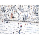 Stoffpaket acufactum Baumwolle Stoff Blumen Tiere Rehe Vögel Jane Austen My Dear Jane 72052