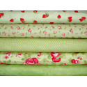 Patchwork Stoffpaket Rosen Erdbeeren 75015