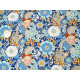 Tilda Stoff Blumen Frauen Wallflower blau