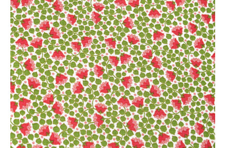 Tilda Stoffe Blümchen Glockenblumen Ranken Blätter Baumwolle Patchworkstoff Quiltstoffe Wallflower