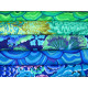 Patchwork Stoffpaket Kaffe Fassett Baumwolle Blumen blau 75012