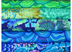 Patchwork Stoffpaket Kaffe Fassett Baumwolle Blumen blau 75012