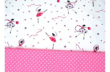 Stoffpaket Ballerina Baumwollstoff Tänzerin acufactum Silke Leffler 72030