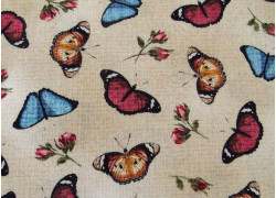 Fat Quarter Stoff Baumwolle Schmetterlinge Tiere Rosen Blumen Butterfly Basic