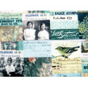Tim Holtz Patchworkstoff Eclectic Elements türkis